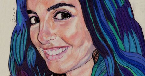 Colored pencil portraits from 2012